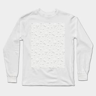 Subtle classic retro pattern - white speech bubbles Long Sleeve T-Shirt